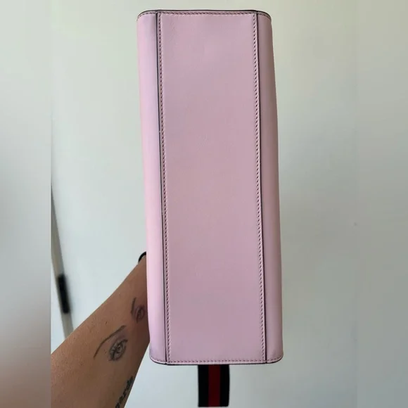 NEW IN BOX GUCCI Nappa Small Bamboo Buckle Top Handle Bag Perfect Pink - Picture 8 of 13